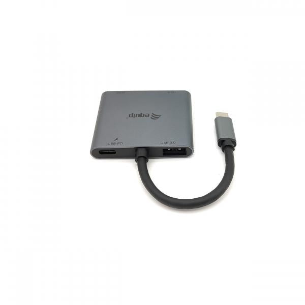 Utrusta 133484 USB-C 4 i 1 dubbel HDMI-adapter