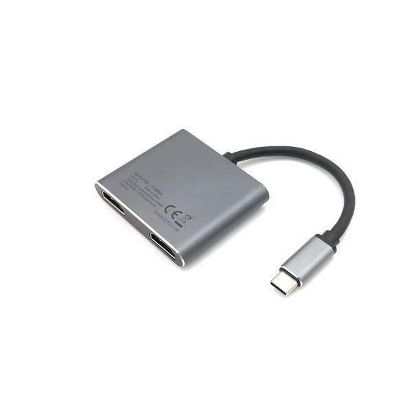 Utrusta 133484 USB-C 4 i 1 dubbel HDMI-adapter