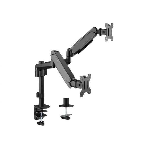 Utstyr 650133 17 -32 Dual Monitor Desk Montering Bracket, klem, 18 kg, 17 - 32, 100 x 100 mm, svart