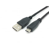 Equip 128886 USB 2.0 Type-C to A, M M, USB 2.0, 480 Mbits, 3 m, Black
