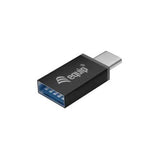 Ausrüstung 128956 4-Port USB 3.0 Hub mit USB-C-Adapter, USB 3.2 Gen 1 Typ-A, 5000 Mbit S, Schwarz