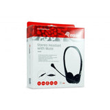 Vybavte 245304 Stereo Headset s ztlumení, headset, hlava, kancelářské call centrum, černá, binaural, 1,8