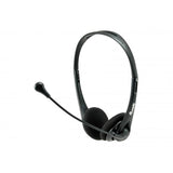 Vybavte 245304 Stereo Headset s ztlumení, headset, hlava, kancelářské call centrum, černá, binaural, 1,8