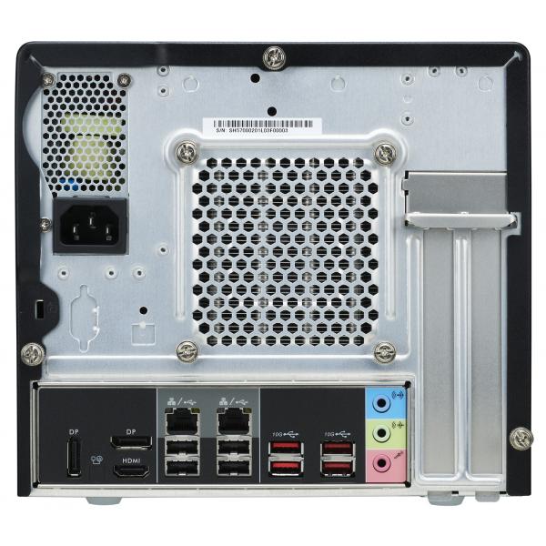Shuttle SH570R8 Black XPC Slim Cube Barebone, 13L di dimensioni, LGA1200, 4x DDR4, Dimm, Wi-Fi 5, 500 W