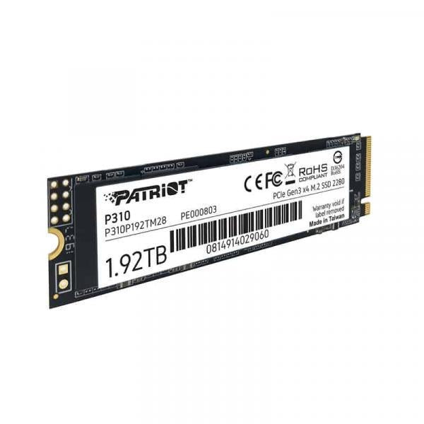Patriot P310P192TM28P310 P310 SSD, 1920 GB, M.2 2280, Retail, 2100 1800 MB S, 280K 250K IOPS