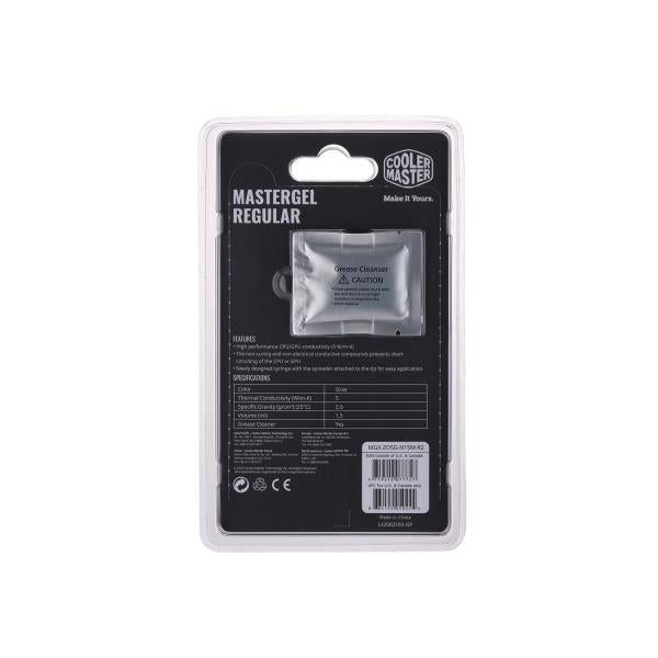 Cooler Master MGX-ZOSG-N15M-R2 Mastergel Regelmæssig, 1,5 ml, 5 W M-K, Grå