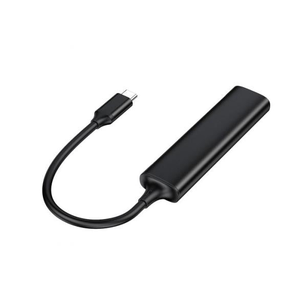 Concepttronic Hubbies12B Hubbies 4-Port USB 3.0 Hub, 2 USB-C 2 USB-A Ports, Aluminum Case, USB-C