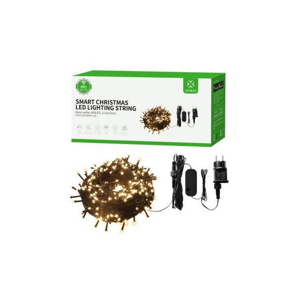 WOX R5170 Smart Christmas lighting Wi-Fi 40 meters, 400LEDS, 230 Lumen, Warm-White with DIM and Sound