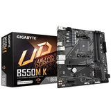 Gigabyte B550M K, AMD, Socket AM4, B550, DDR4, Dual PCIE 4.0 3.0 M.2