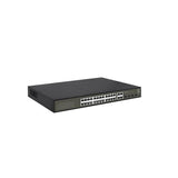 Levelone GES-21128P Hilbert 28-Port Gigabit Poe Smart Lite Managed Switch, 24X Poe, 380W, 4x SFP RJ45