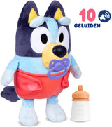 Peluche interactivo Spectron Baby Bluey para abrazar y cuidar