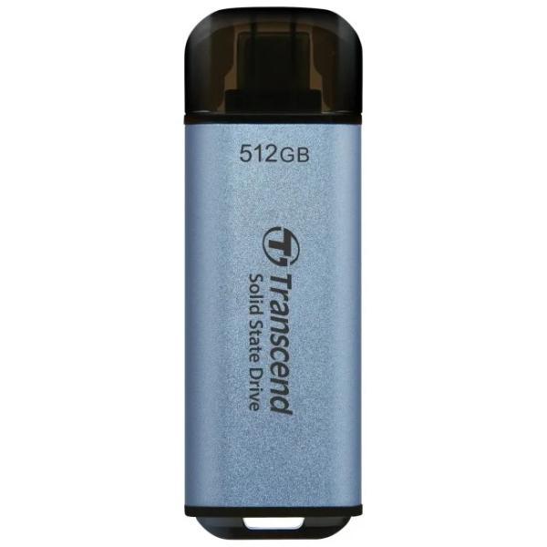 Transcend TS1TeT300C ESD300C External SSD, 1TB, USB Type-C, 10 Gbps, 1050 950 MB S, Blue