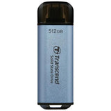 Transzend TS2TET300C ESD300C externe SSD, 2 TB, USB-Typ-C, 10 Gbit / s, 1050 950 MB S, Blau