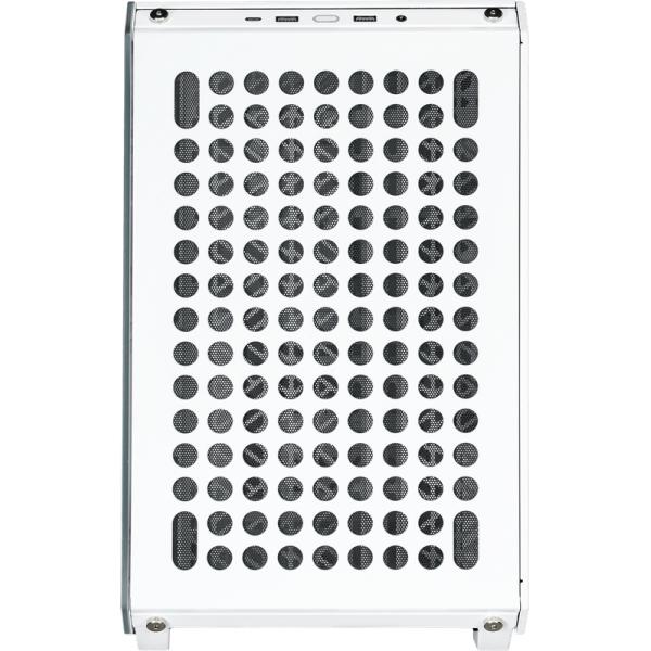 Refroidisseur maître refroidisseur Q500-WGNN-S00 QUBE 500 FLATPACK WHITE, ATX, USB 3,2, 120 140 mm, refroidissement par eau prêt