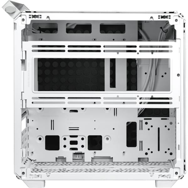 Refroidisseur maître refroidisseur Q500-WGNN-S00 QUBE 500 FLATPACK WHITE, ATX, USB 3,2, 120 140 mm, refroidissement par eau prêt