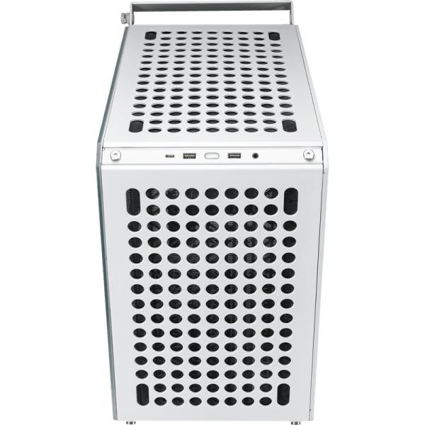 Refroidisseur maître refroidisseur Q500-WGNN-S00 QUBE 500 FLATPACK WHITE, ATX, USB 3,2, 120 140 mm, refroidissement par eau prêt