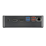 Shuttle nc40u xpc nano pc nc40u mini pc barebone, intel celeron 7305u, 6x usb3.2, 2x m.2, lan, 24 7
