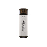 Transzend TS1TESD300S ESD300S External SSD, 1 TB, USB Typ-C, 10 Gbit / s, 1050 950 MB S, Silber