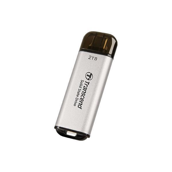 Transzend TS2TET300S ESD300S External SSD, 2 TB, USB Typ-C, 10 Gbit / s, 1050 950 MB S, Silber