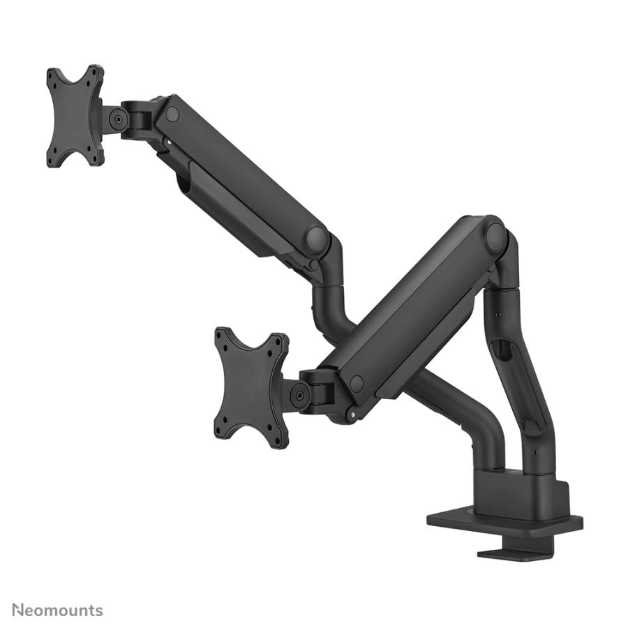 Neomounts DS70S-950BL2 Fullrörelsemonitor arm, skrivbordsmontering, 17-35 tum, 18 kg, 100x100 mm, svart