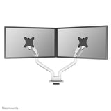 NEOMOUNTS DS70S-950WH2 MONTRE DE BUREAU À MOTION FULLE, 2X 17-35, 18 kg, 100x100 mm, argent