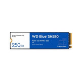 Western Digital WDS250G3B0E SN580 WD BLUE SSD, 250 GB, M.2 NVME, PCIe Gen 4x4, 4000 MB S