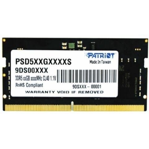 Patriot PSD58G480041S Signature-Line Sodimm, 8GB, 4800MHZ, DDR5