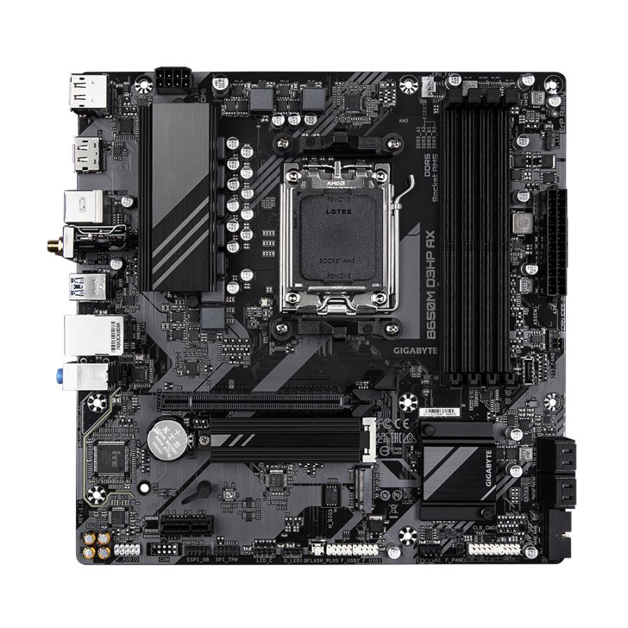 Gigabyte b650m d3hp ax b650m d3hp ax, amd am5, b650, ddr5, usb 3.2 gen 1, 2.5 gbe, wi-fi 6e