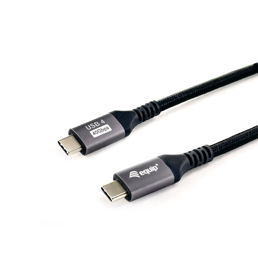 Equip 128383 USB 4 Gen 3 C to C Cable, M M, PD3.1 240W, 8K 60HZ, 40Gbps, USB C, USB4 Gen 3x2, 2 M