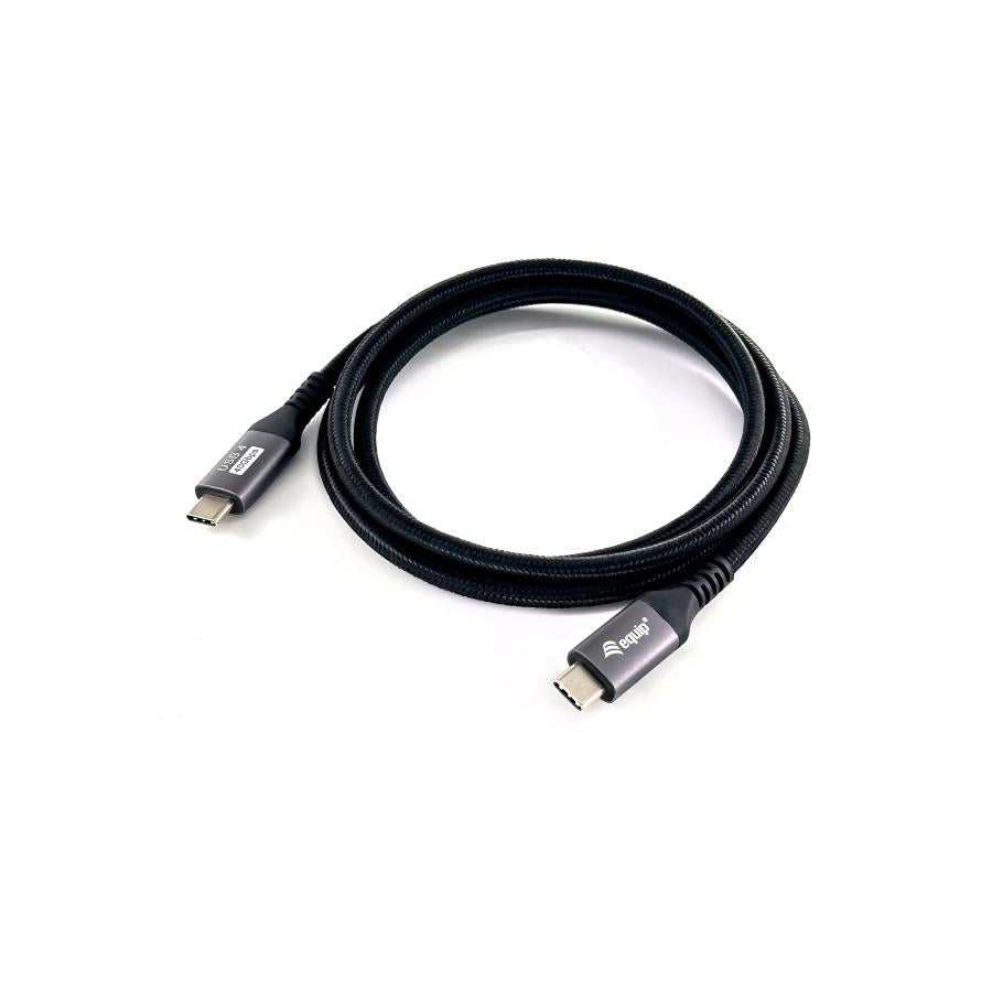 Equip 128383 USB 4 Gen 3 C to C Cable, M M, PD3.1 240W, 8K 60HZ, 40Gbps, USB C, USB4 Gen 3x2, 2 M