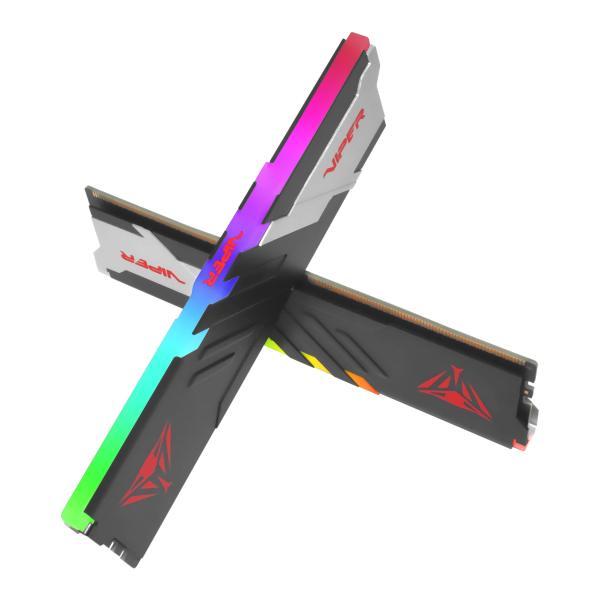 Patriot PVVR564G600C30K Viper Venom RGB DIMM Dual Kit, 64 Go, DDR5, 6000MTS, CL30
