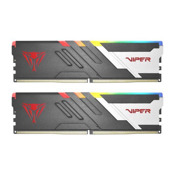 Patriot PVVR564G600C30K Viper Venom RGB DIMM Dual Kit, 64 Go, DDR5, 6000MTS, CL30