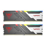 Patriot PVVR564G600C30K Viper Venom RGB DIMM Dual Kit, 64 Go, DDR5, 6000MTS, CL30