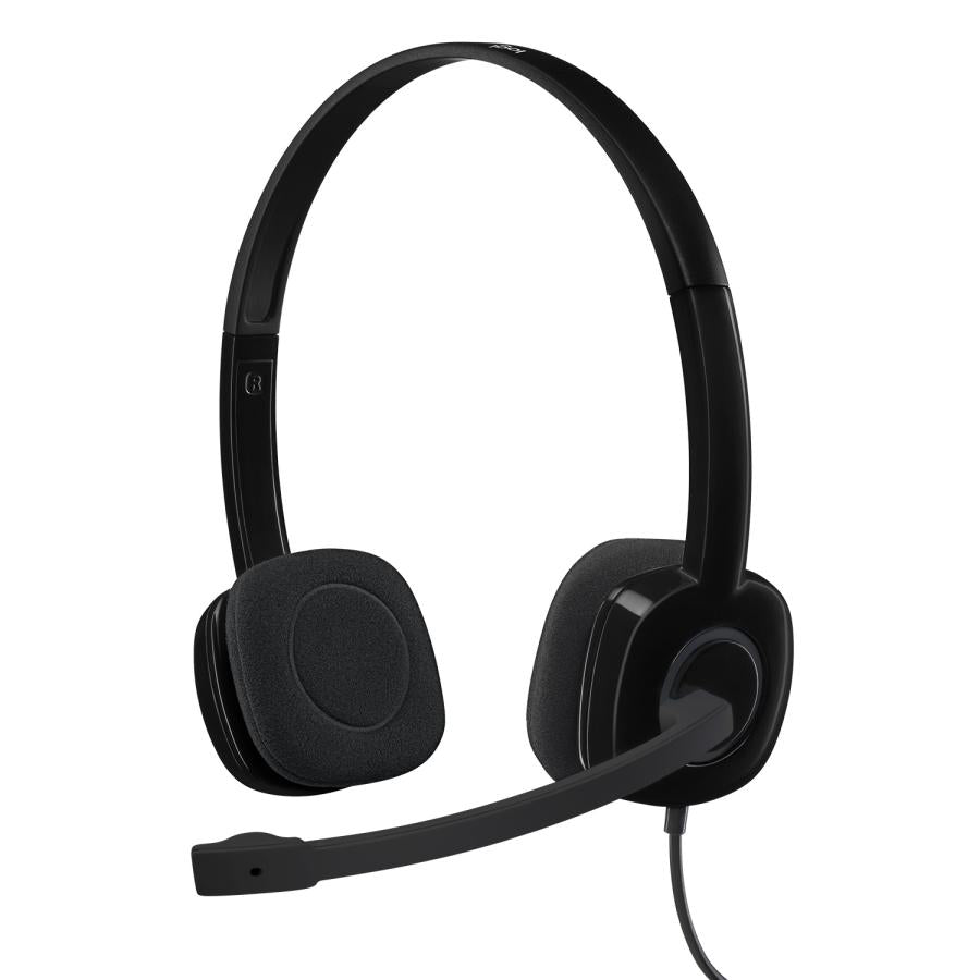 Logitech 981-000589 H151 Stereo Headset, Wired, Büro Call Center, 20 - 20000 Hz, Headset, Schwarz