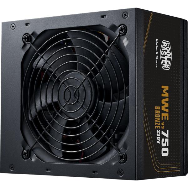 Cooler Master Cooler MPE-7501-AABW-3BEU MWE BRONZE V3, ATX 3.1, 750 W, 120 mm, fan de HDB calme