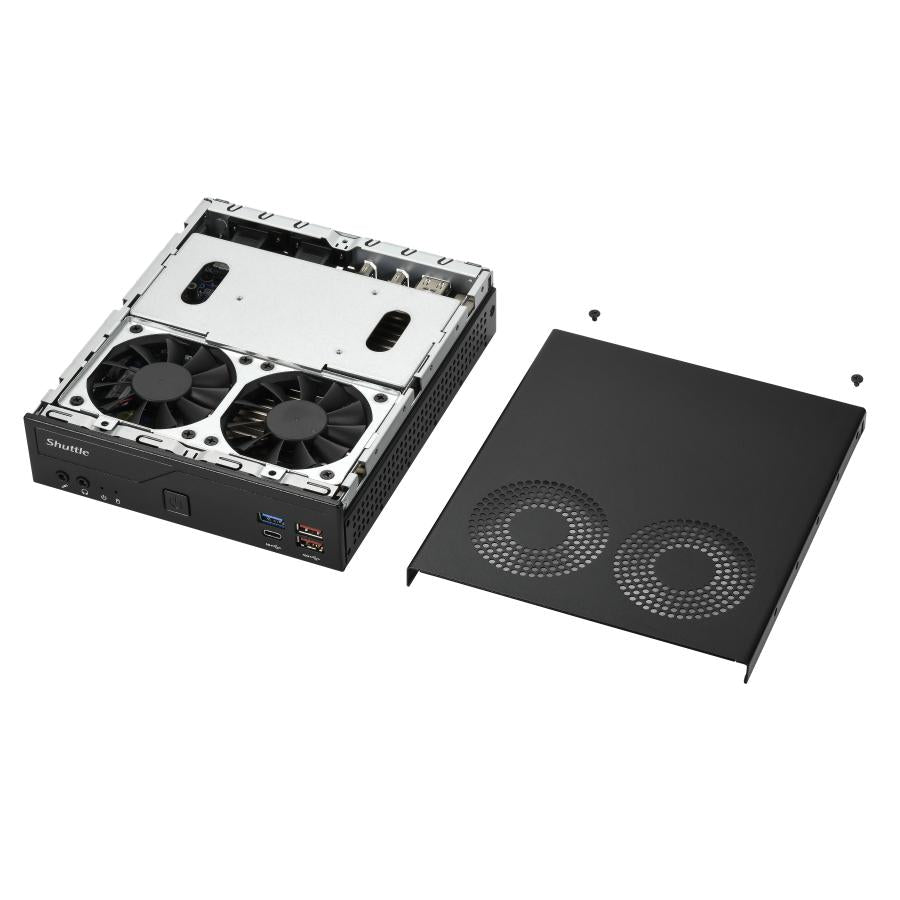 Shuttle DH770 Mini PC Barebone, 1.35L, LGA 1700, Intel H770, DDR5-Sdram, 2x 2.5g LAN, 2x m.2, 24 7