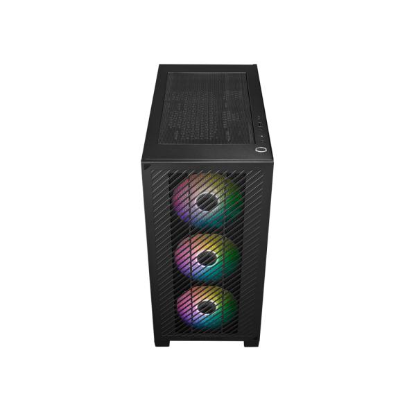 Cooler Master E301-KGNN-S00 Elite 301 Black Argb, ATX, Okno, USB 3.2 Gen 1 typ-C, 3x 120 mm argb