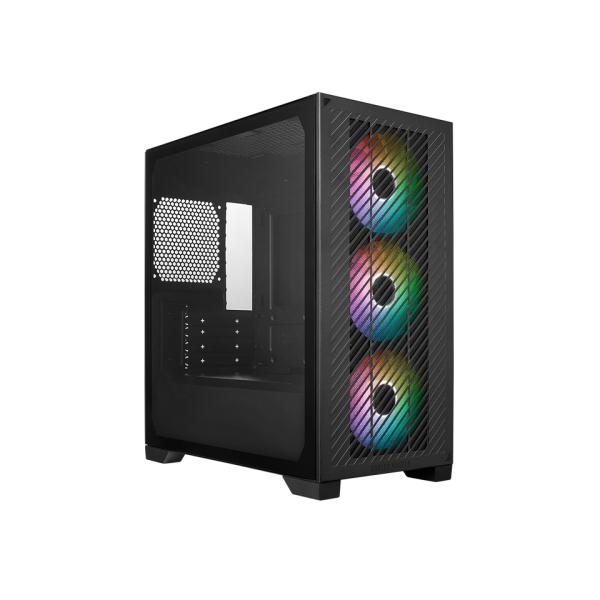 Cooler Master E301-KGNN-S00 Elite 301 Black Argb, ATX, Okno, USB 3.2 Gen 1 typ-C, 3x 120 mm argb