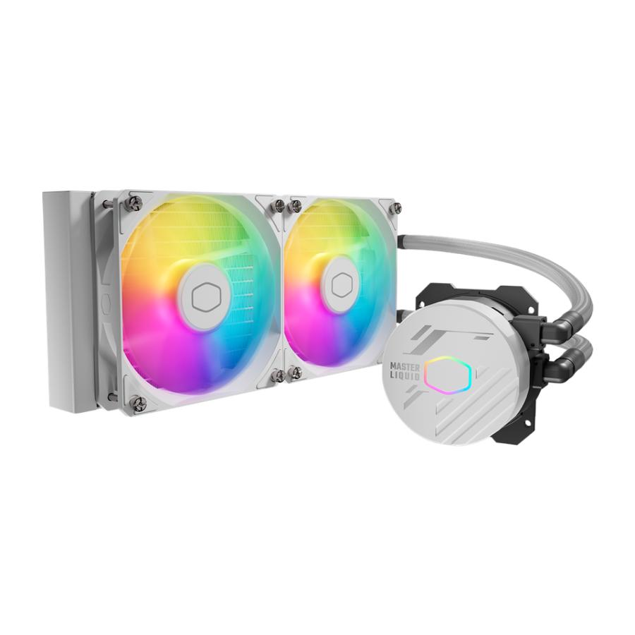 Cooler Master MLW-D24M-A18PA-RW Masterliquid 240 Core II Argb White, 2x 120 mm Argb, 4-pin PWM