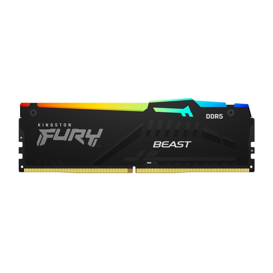 Kingston KF560C30BBEAK2-64 Teknologi Fury Beast DDR5 Kit eller 2, 64 GB, DIMM, 6000 MHz, CL30, RGB
