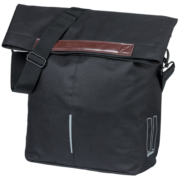 Basil city shopper bag black | mik hooks | 16l