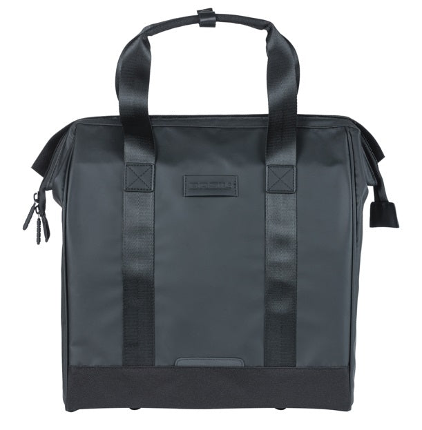 Basil bag grand tarpaulin shopper black mik hooks | 23l