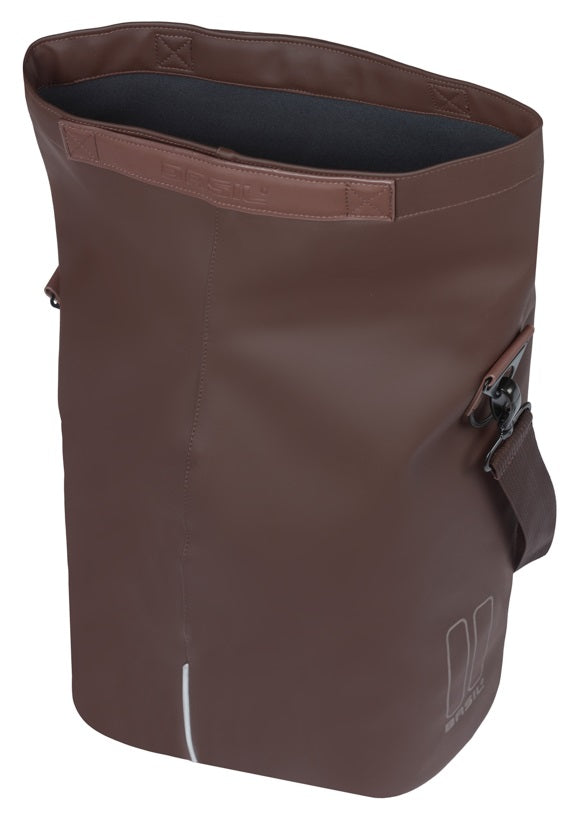 Basil shopper city mik hooks 14-16l vegan leather brown