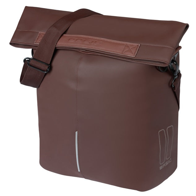 Basil shopper city mik hooks 14-16l vegan leather brown