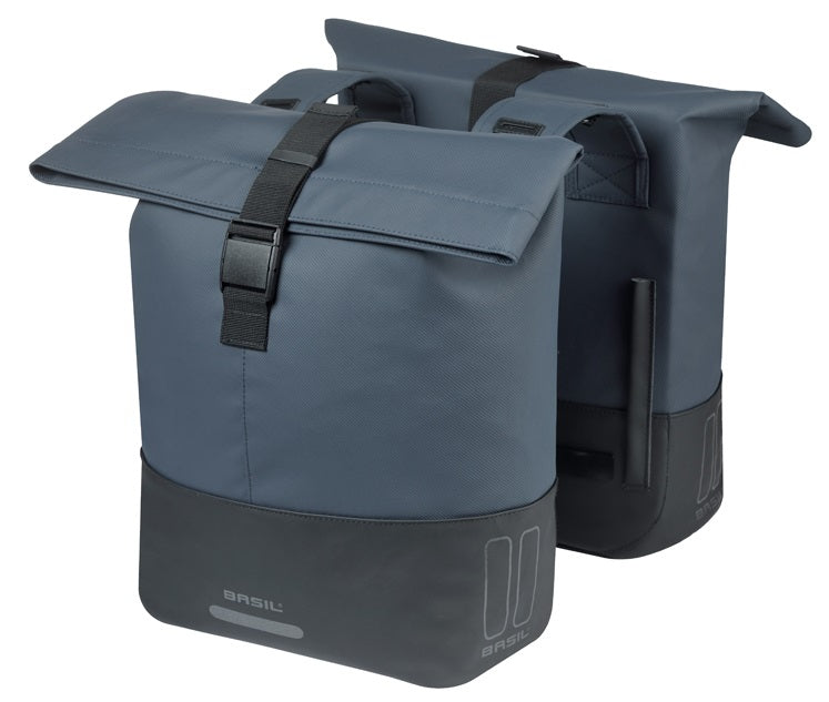 Basil double bag cove 28-32l navy blue black