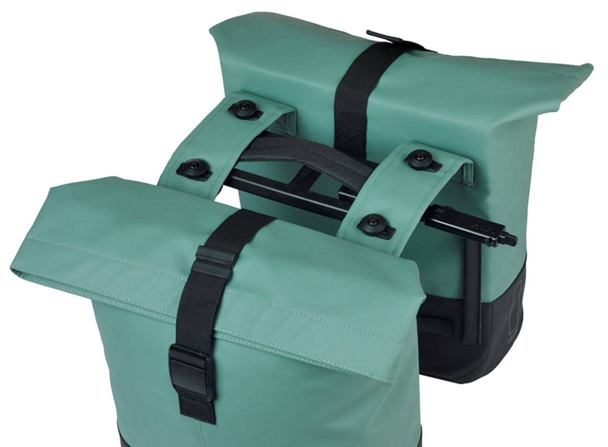 Basil double bag cove mik 28-32l silver green black