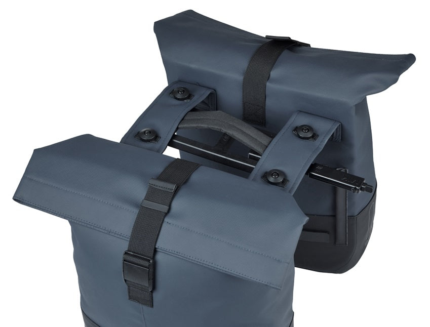 Basil double cove bag blue black | mik | 32l