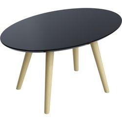 Reception table Paperflow Scandi lacquered MDF black