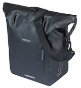 Basil single bag rivo tarpaulin mik hooks 12-15l black