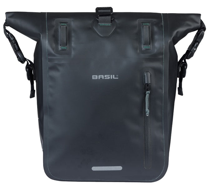 Basil single bag rivo tarpaulin mik hooks 12-15l black